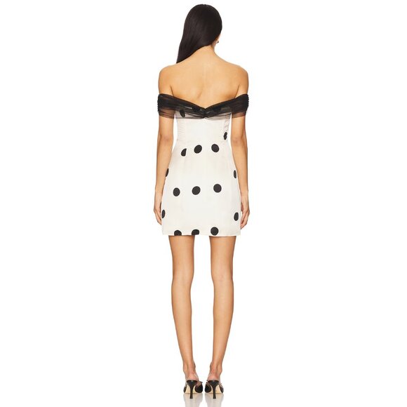 NWT For Love and Lemons Dorothy dot mini dress - Picture 8 of 13